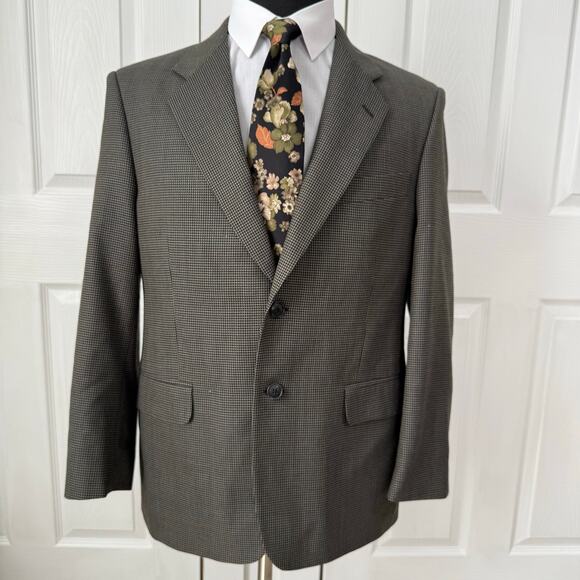 Kilburne and Finch Men's Gray Wool Blend 2Buttons Sportscoat Blazer Size 40S - Picture 1 of 16
